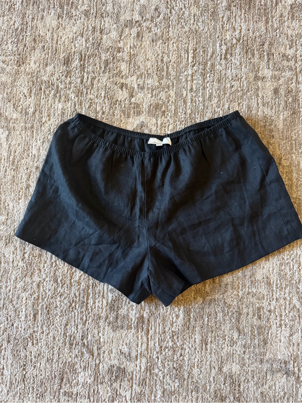 Reformation Nora Linen Short - Black - L